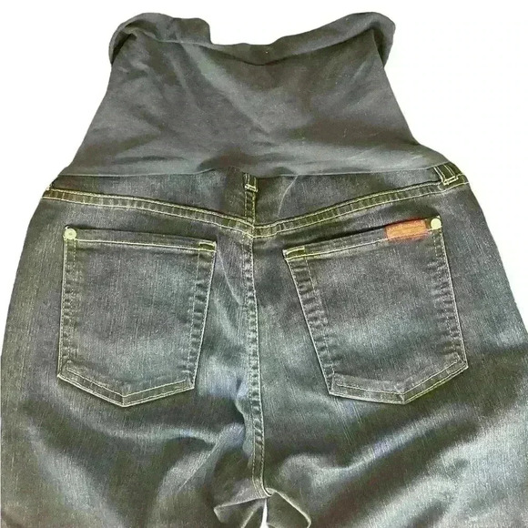 PEA and POD FOR ALL MANKIND SLIM ILLUSION SKINNY LEG MATERNITY JEANS - Picture 3 of 6